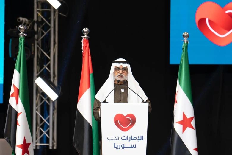 أسعد فضّة و ياسر العظمة يُكرّمان في احتفالية “الإمارات تحب سوريا” بحضور الشيخ نهيان بن مبارك