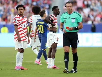 ترامب يطالب «فيفا» بمراجعة طرد بالوغون ويشكك في قرار الحكم